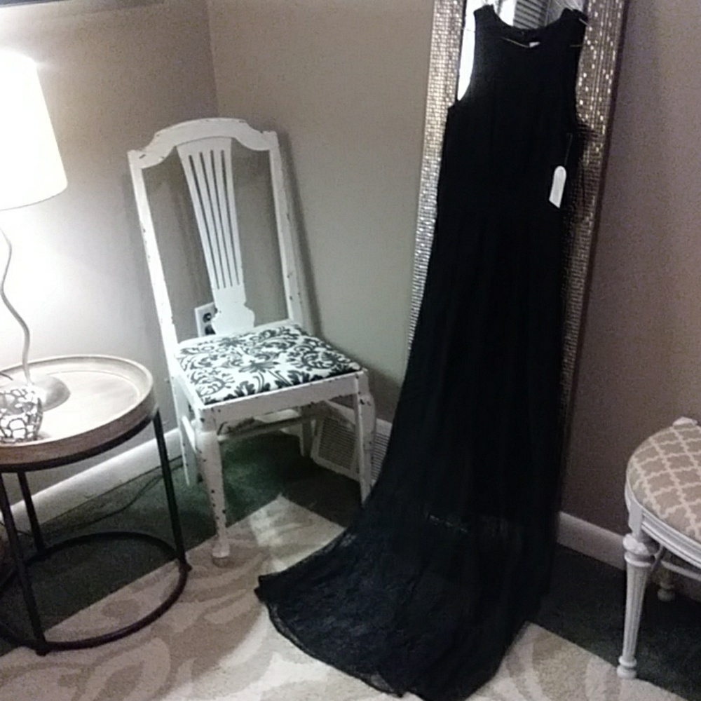 Jessica Simpson black lace dress - Picture 3 of 6